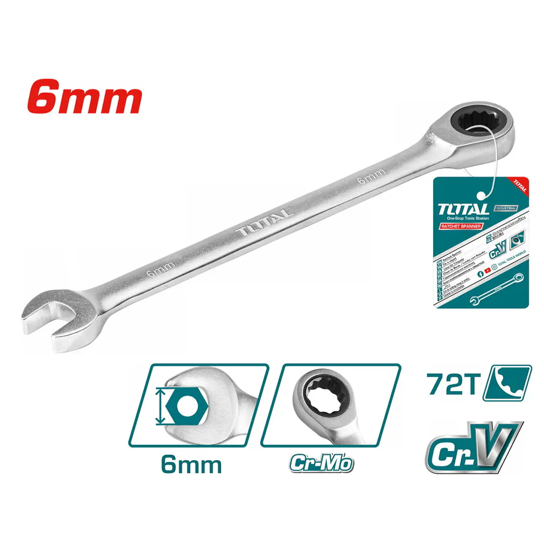 LLAVE PUNTA CORONA CON CHICHARRA 6MM TOTAL 1