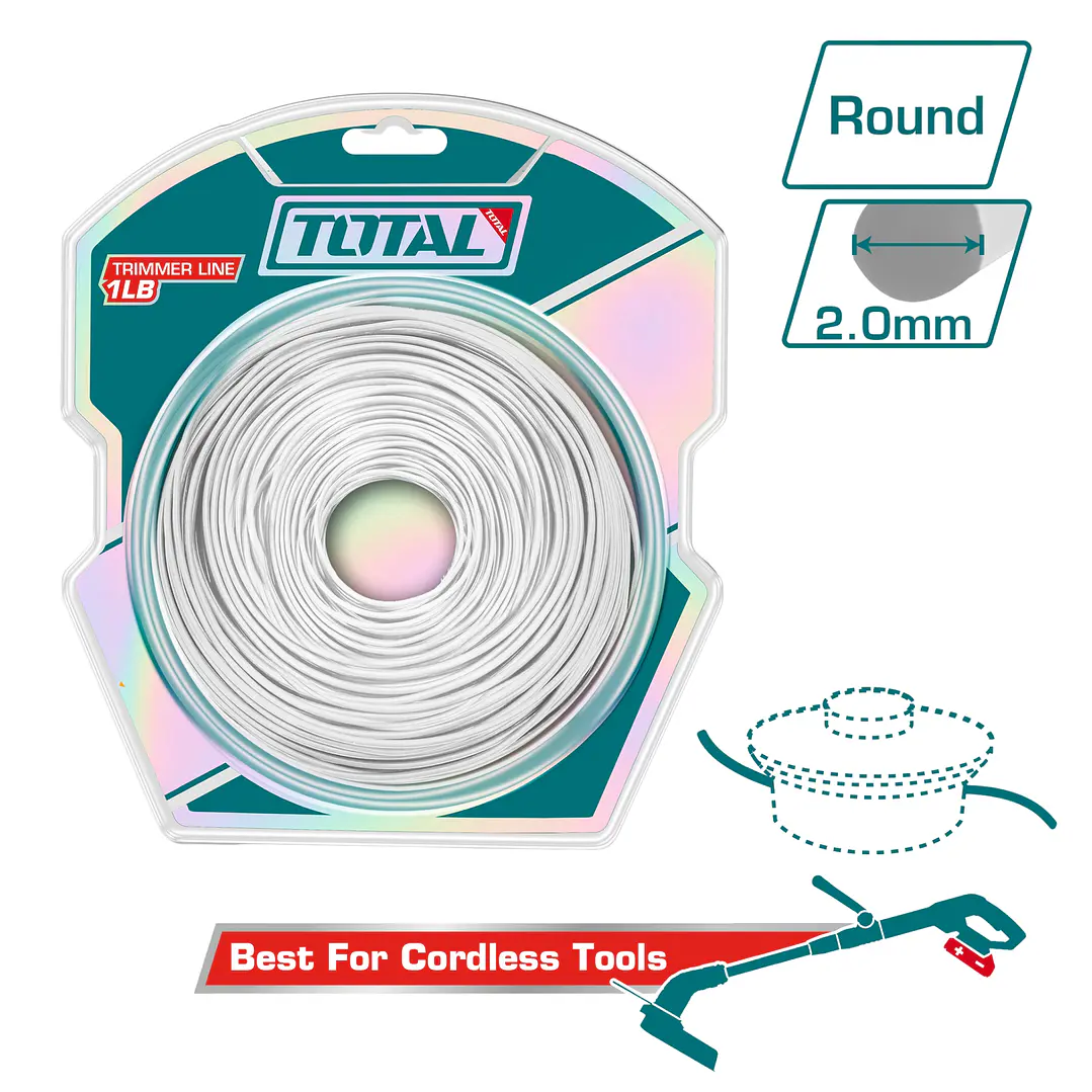 HILO NYLON PARA ORILLADORA 2.0MM 1LB TOTAL 1