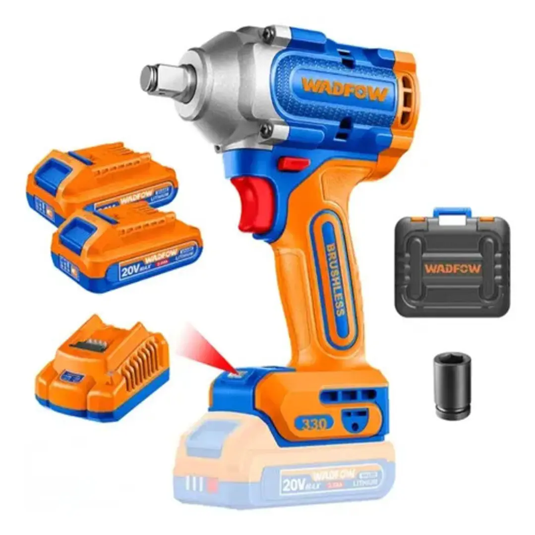 LLAVE DE IMPACTO 1/2 20V 2 BATERIA Y CARGADOR WADFOW 1