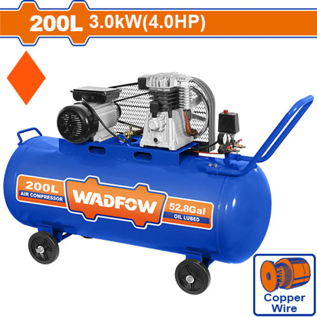 COMPRESOR DE AIRE 3000W 200L  1