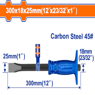 CINCEL ACERO PLANO 250MM WADFOW