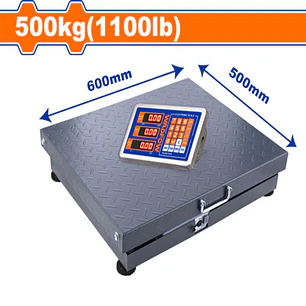 BALANZA ELECTRONICA DE PISO 500 KG WADFOW 