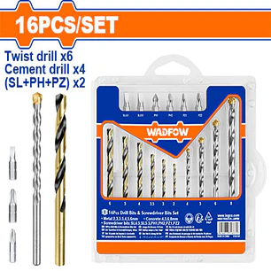 JUEGO DE 16 PCS BROCAS Y PUNTAS 