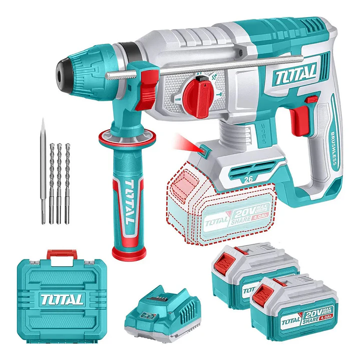 ROTOMARTILLO INALAMBRICO 20V 2.5J SDS PLUS TOTAL 1
