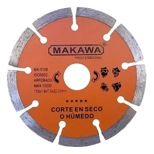 DISCO DIAMANTADO 4 5 - 115MM MAKAWA
