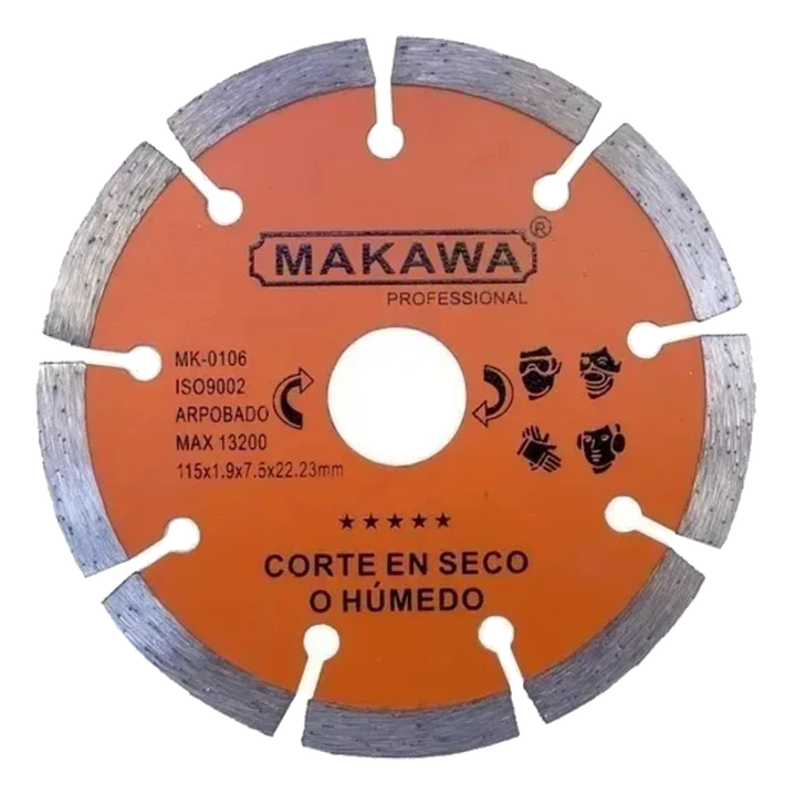 DISCO DIAMANTADO 4 5 - 115MM MAKAWA 1