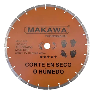 DISCO DIAMANTADO 14 - 350MM MAKAWA