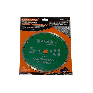 DISCO DIAMANTADO 230MM VERDE MAKAWA