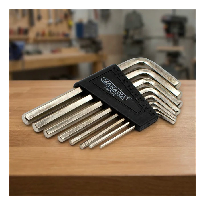 JGO LLAVE ALLEN CROMADO 8PCS MAKAWA 1