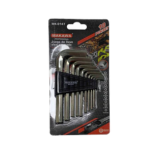 JUG LLAVE ALLEN CROM 10PCS MAKAWA