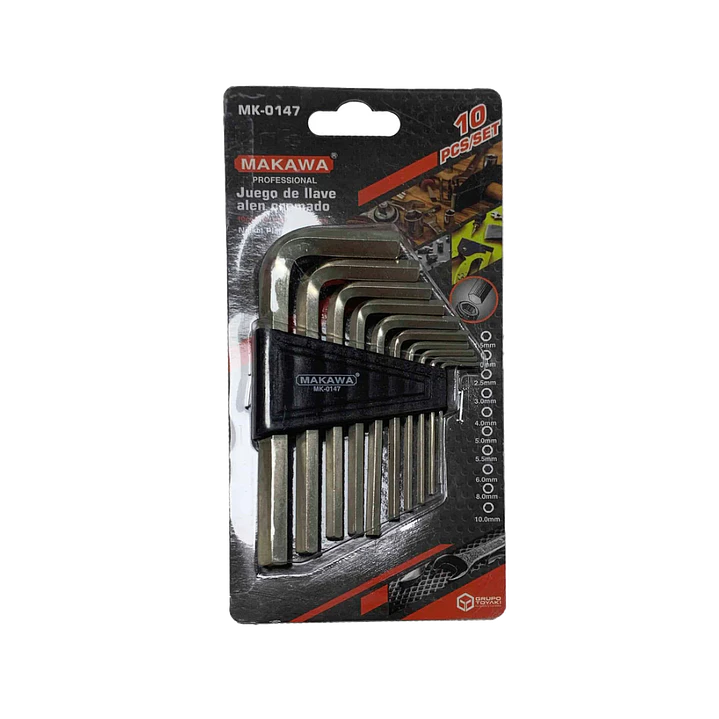 JUG LLAVE ALLEN CROM 10PCS MAKAWA 1