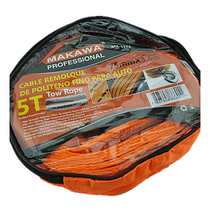 Cable Remolque Para Auto 5 Toneladas 75mm X 3.6m Makawa