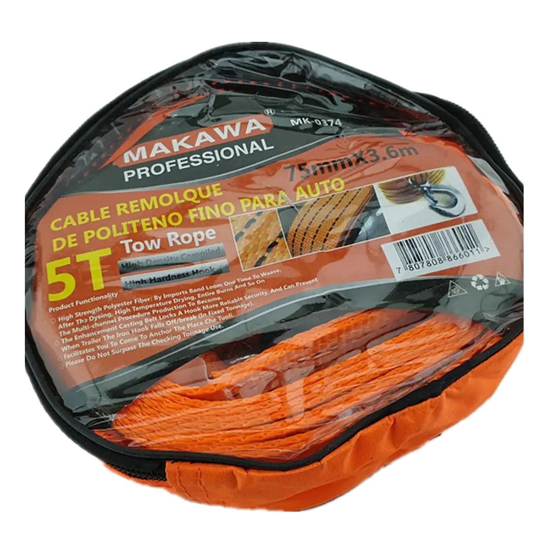 Cable Remolque Para Auto 5 Toneladas 75mm X 3.6m Makawa 1