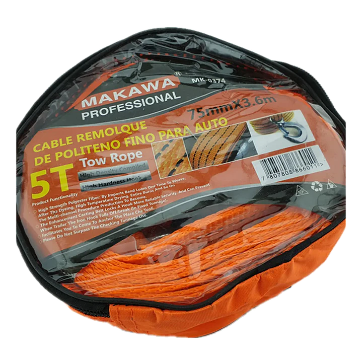 Cable Remolque Para Auto 5 Toneladas 75mm X 3.6m Makawa 1