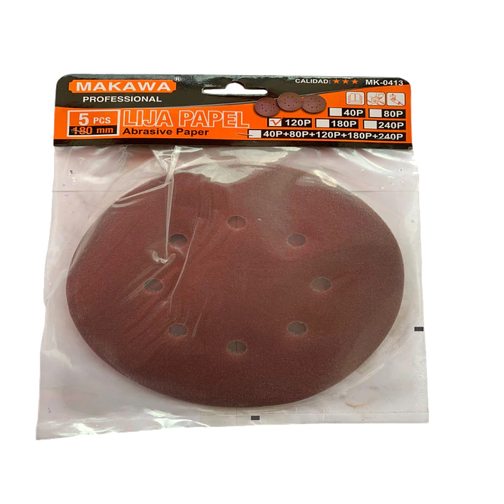 LIJA DE VELCRO POR 5PCS 7