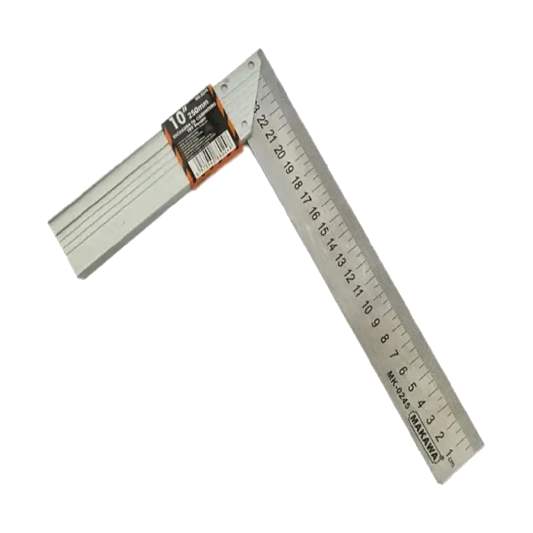 Escuadra Carpintero Esquina 10 Pulgadas Acero Templado Makawa 1