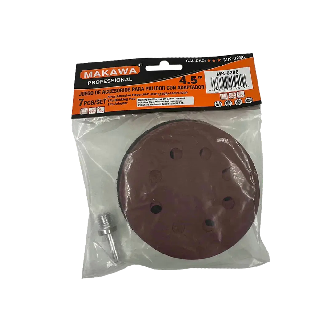 JGO ACCESORIO P PULIDOR 4 5 115MM C 5 LIJAS MAKA 1
