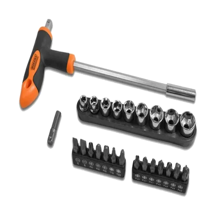JGO PUNTA DESTRONILLADOR TIPO T X 28PCS MAKAWA 1
