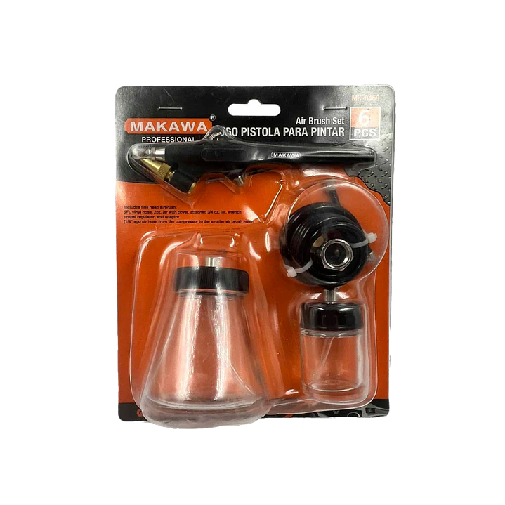 JGO PISTOLA PARA PINTAR X6PCS MAKAWA 1