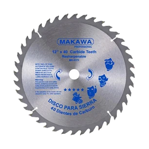 DISCO PARA SIERRA 12PX40TX1 MAKAWA