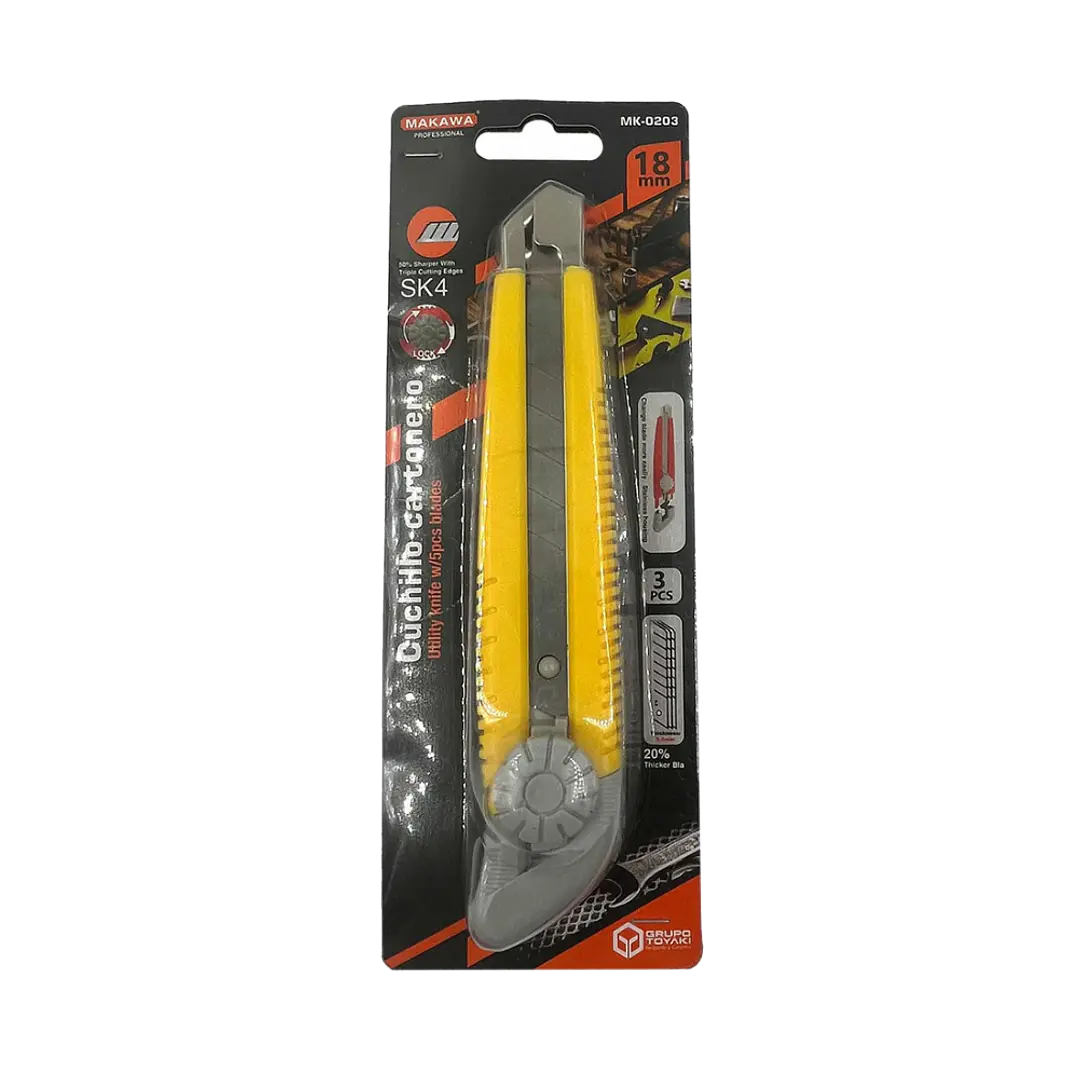 CUCHILLO CARTONERO C 3HOJAS MAKAWA 1