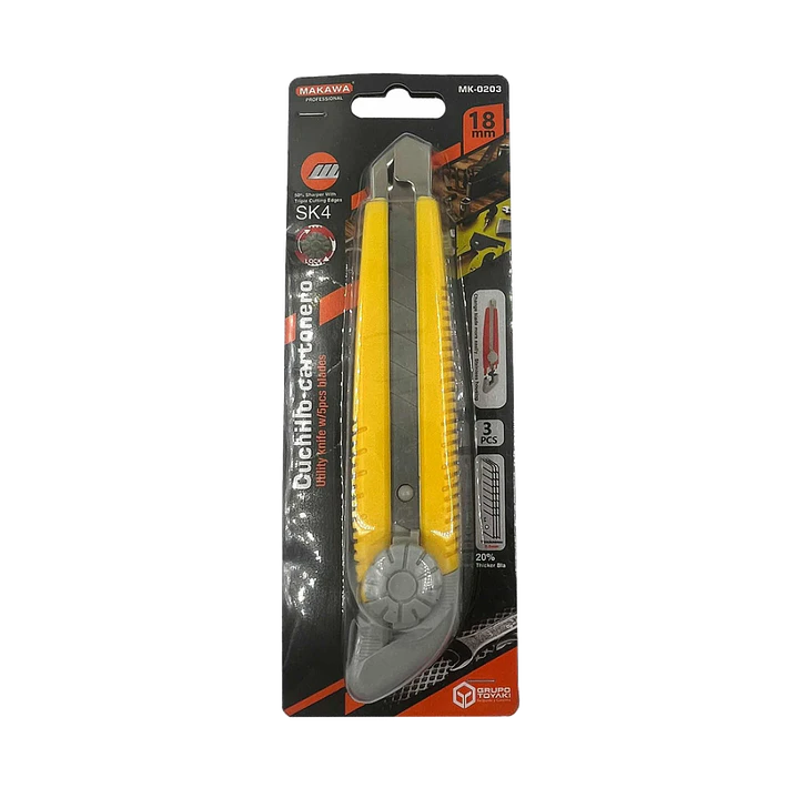 CUCHILLO CARTONERO C 3HOJAS MAKAWA 1