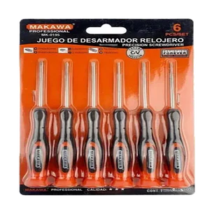 JGO DESTORNILLADOR RELOJERO X6PCS MAKAWA