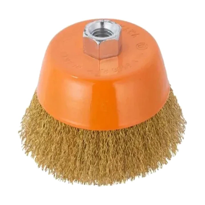 Escobilla De Copa Rizada 100mm Esmeril Makawa Mk-0312 1