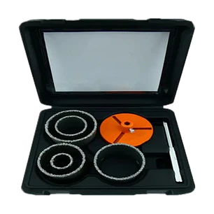 Kit Set Juego Broca Sierra Copa Diamantada 7 Piezas Makawa
