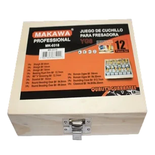 JGO CUCHILLOS FRESADORA 12PCS MAKAWA