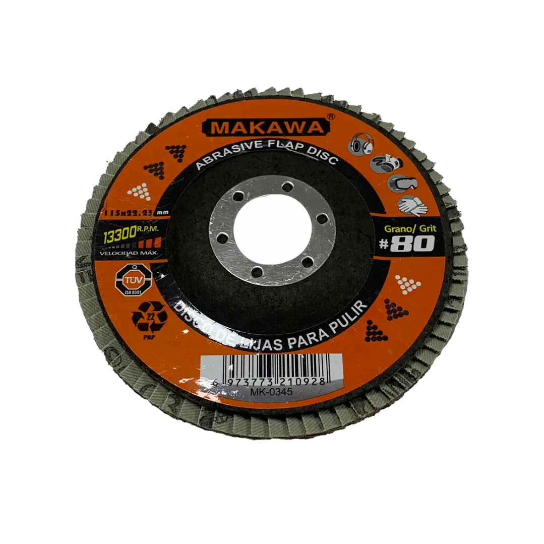 DISCO TRASLAPADO 115MM P80 MAKAWA 1