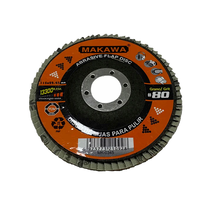 DISCO TRASLAPADO 115MM P80 MAKAWA 1