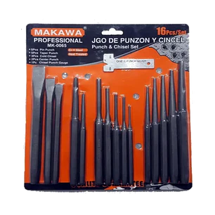 JUG PUNZONES CINCEL X16 PCS MAKAWA