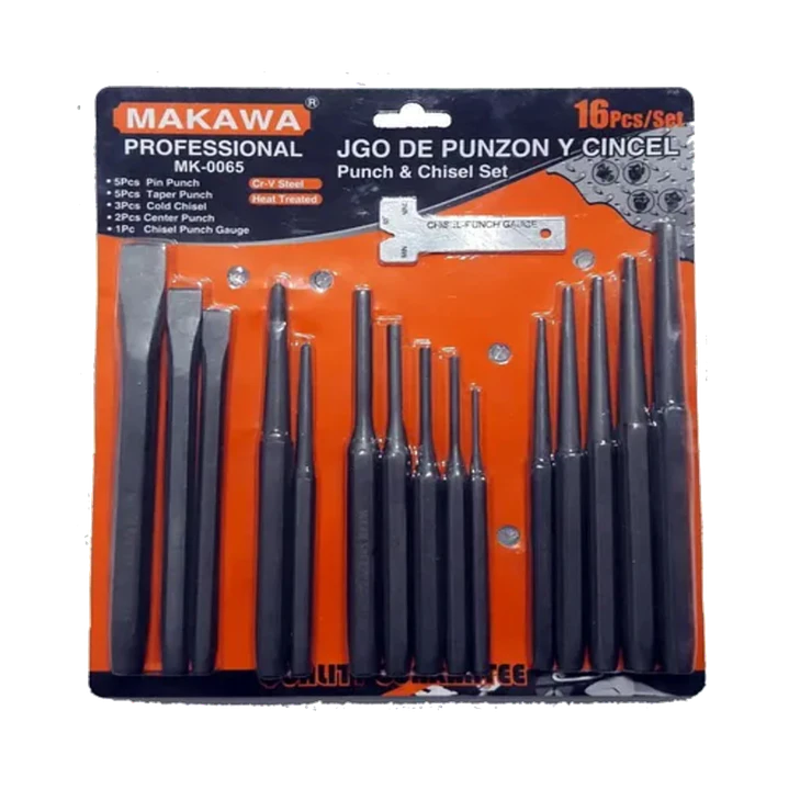 JUG PUNZONES CINCEL X16 PCS MAKAWA 1