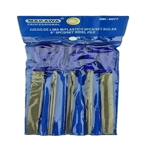 Kit Juego Limas De Acero 5 Piezas 8 Pulgadas Makawa Mk-0077