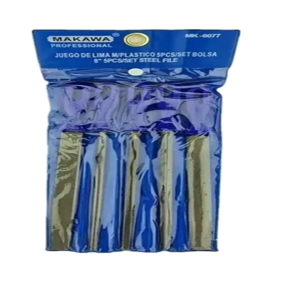Kit Juego Limas De Acero 5 Piezas 8 Pulgadas Makawa Mk-0077 1