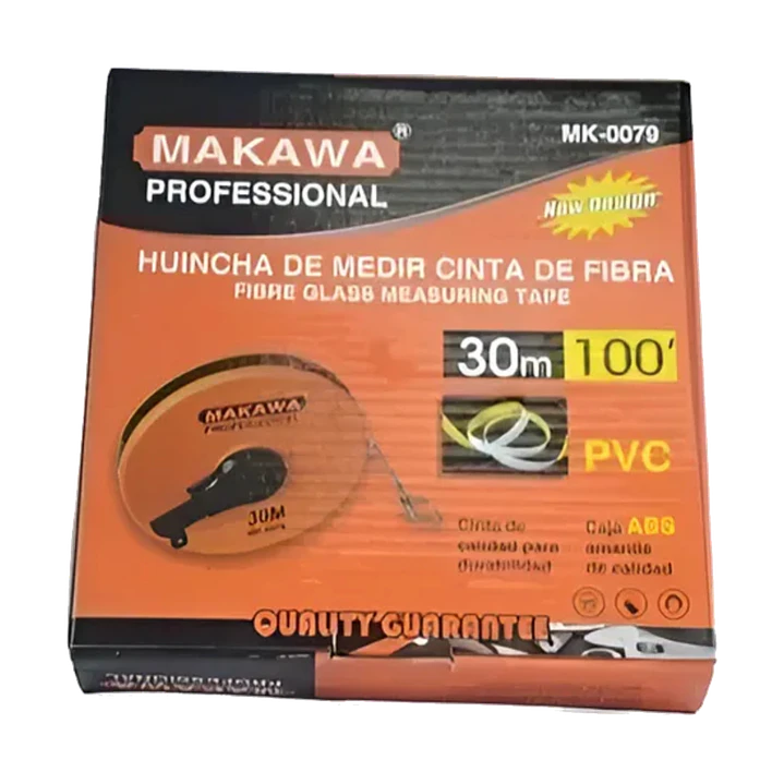 HUINCHA PLASTICA DE MEDIR 30MTS MAKAWA 1