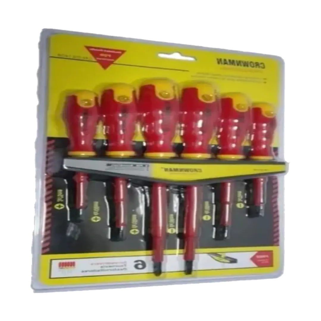 Set Kit Juego De Destornilladores Electricos 6 Piezas Makawa 1
