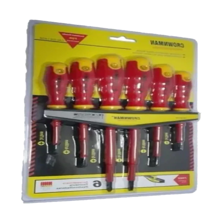 Set Kit Juego De Destornilladores Electricos 6 Piezas Makawa 1