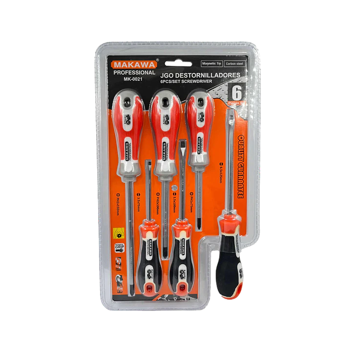 JGO DESTORNILLADOR X 6PCS MAKAWA 1