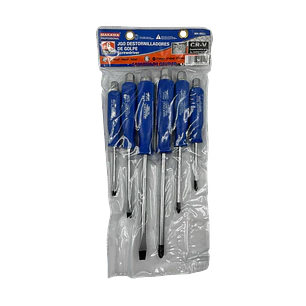 JGO DESTORNILLADOR X 6PCS GOLPE MAKAWA