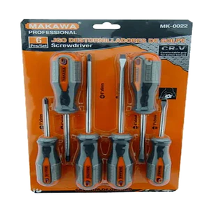Juego Kit Set De Destornilladores De Golpe 6 Piezas Mk-0022