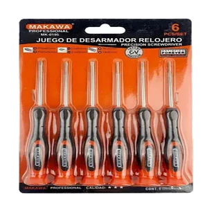 JGO DESTORNILLADOR RELOJERO X6PCS MAKAWA