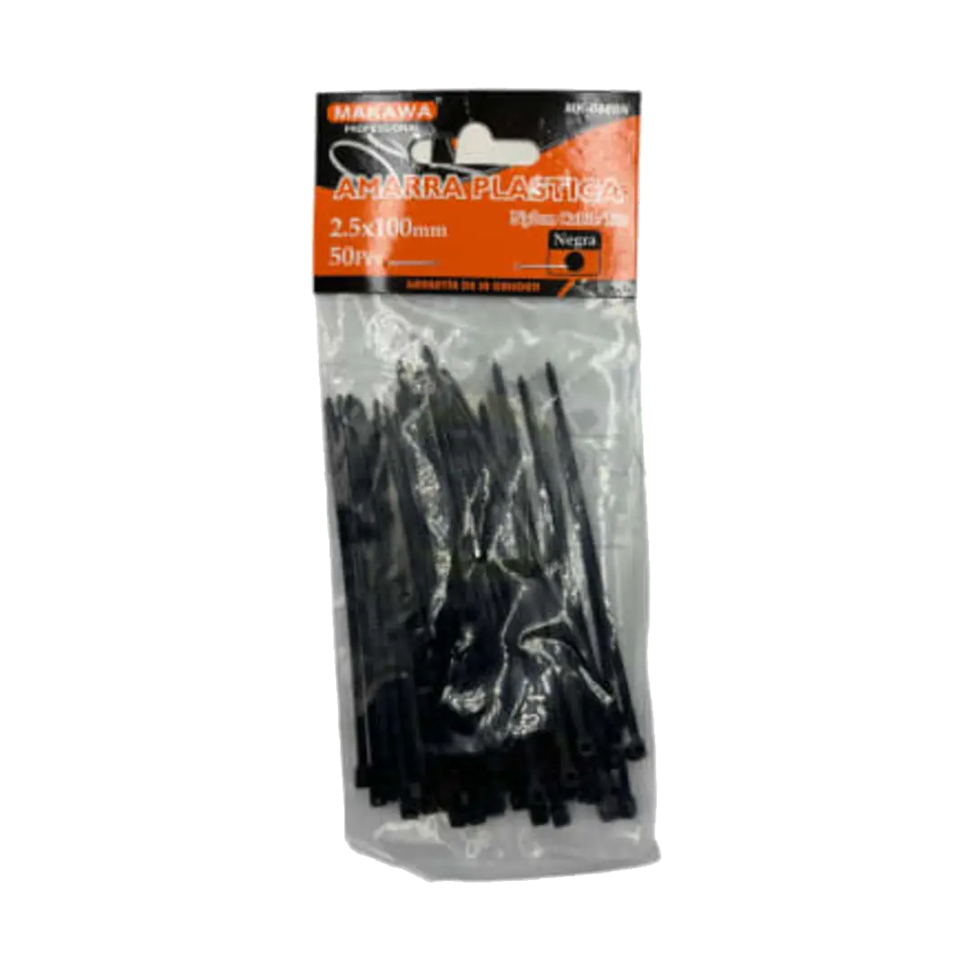 AMARRA PLASTICA 2.5X100MM NEGRO 1
