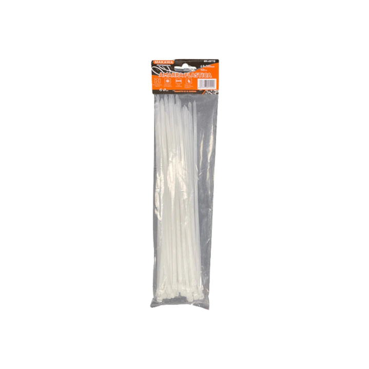 AMARRA PLASTICA 4.8X300MM BLANCO 1
