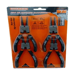 Set Juego Kit De Alicates Sacaseguros 7 Pulgadas Mk-0577