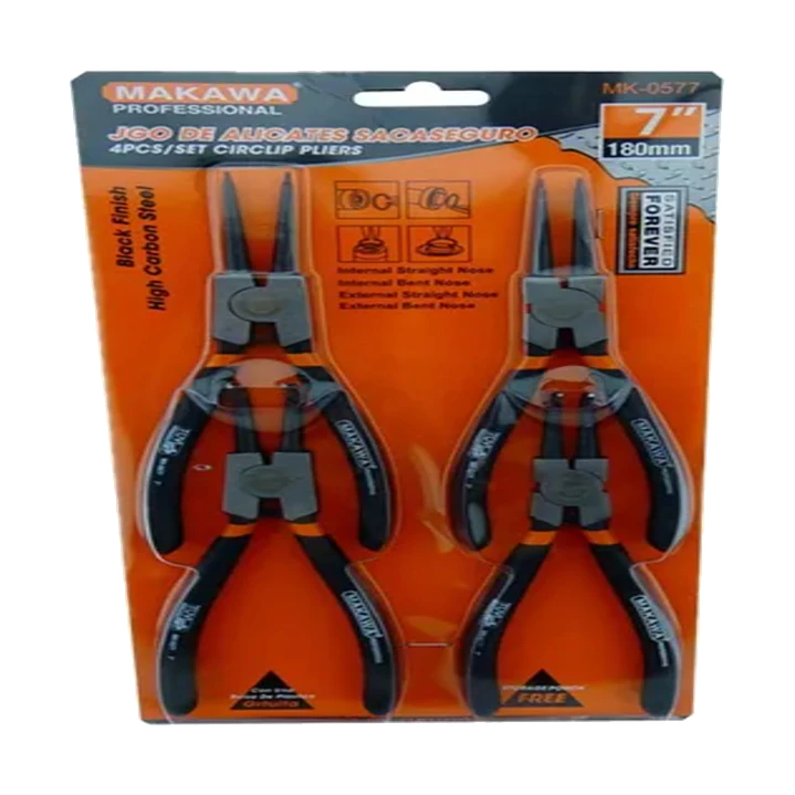 Set Juego Kit De Alicates Sacaseguros 7 Pulgadas Mk-0577 1
