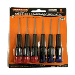JGO DESTORNILLADOR RELOJERO 6PCS MAKAWA