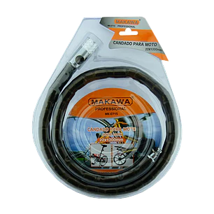 Candado Cadena Para Motos Bicicleta 22x1200mm Makawa