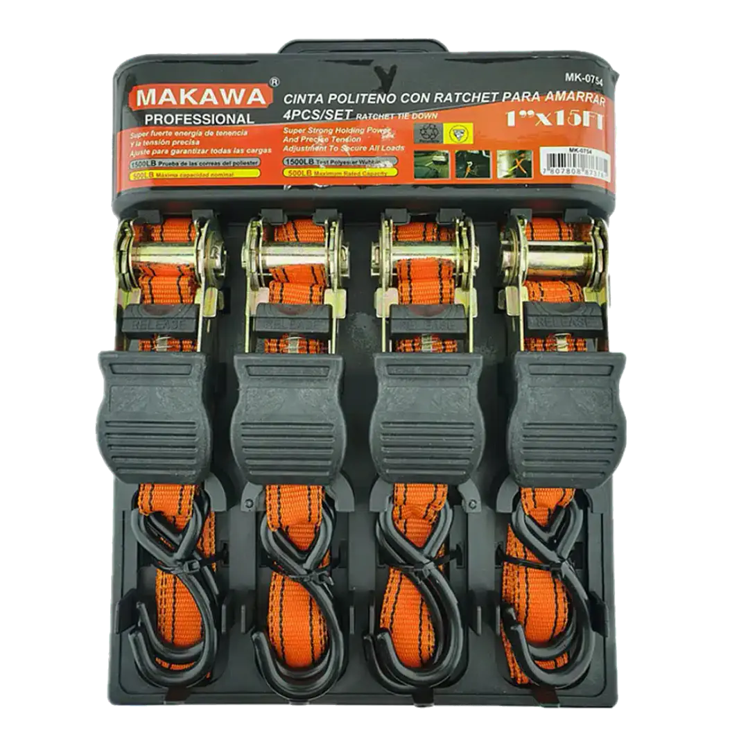 JGO CINTA POLITILENO ESLINGA 1X15FTX4PCS MAKAWA 1